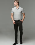 Dark Olive Stretch cotton trouser
