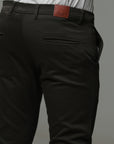 Dark Olive Stretch cotton trouser
