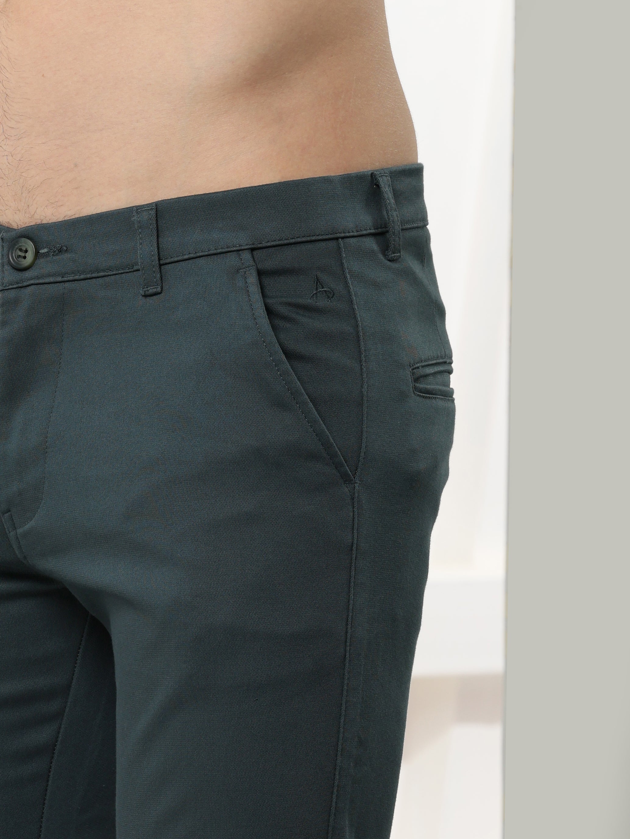 Slate Grey Stretch cotton trouser