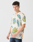 Off White Floral Beach print shirt