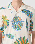Off White Floral Beach print shirt