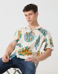 Off White Floral Beach print shirt