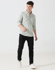 Oxford sage green slim fit shirt