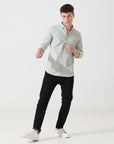 Oxford sage green slim fit shirt