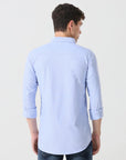 Oxford baby blue slim fit shirt
