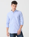 Oxford baby blue slim fit shirt