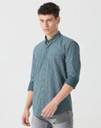 Shaded Spruce printed slim fit shirts - Address pro