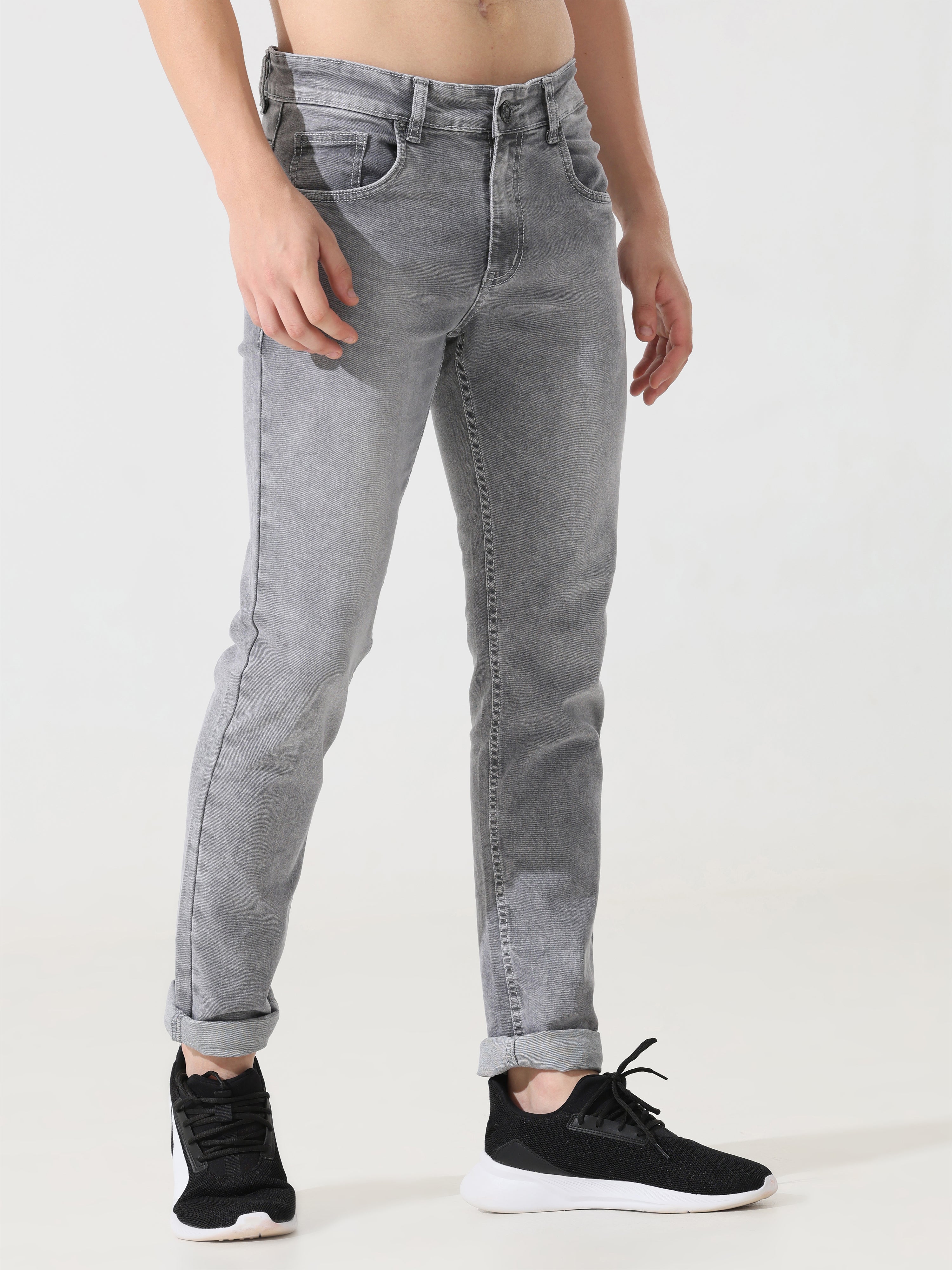 Address Grey denim Slim fit