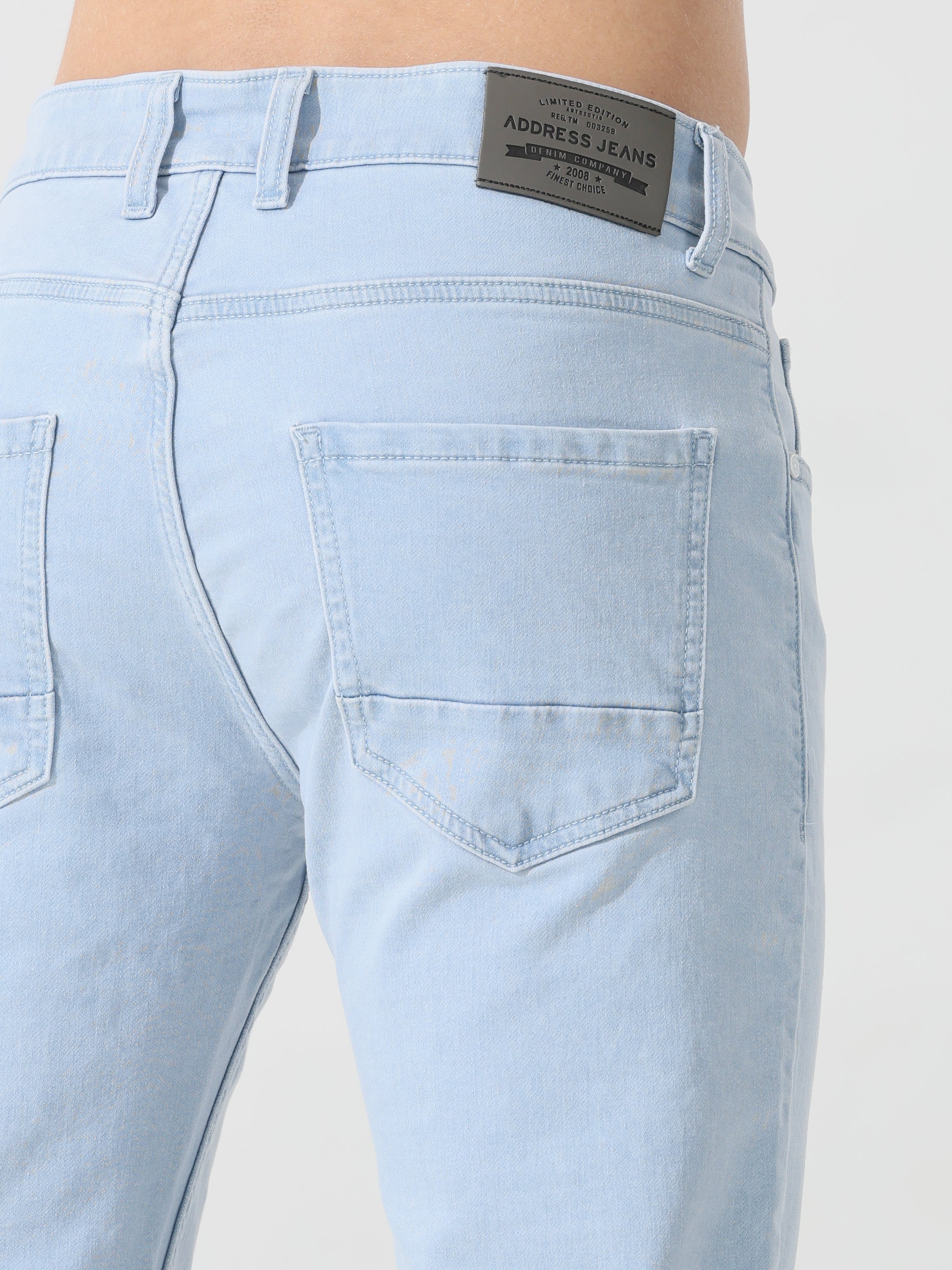 Address Ice blue denim Slim fit