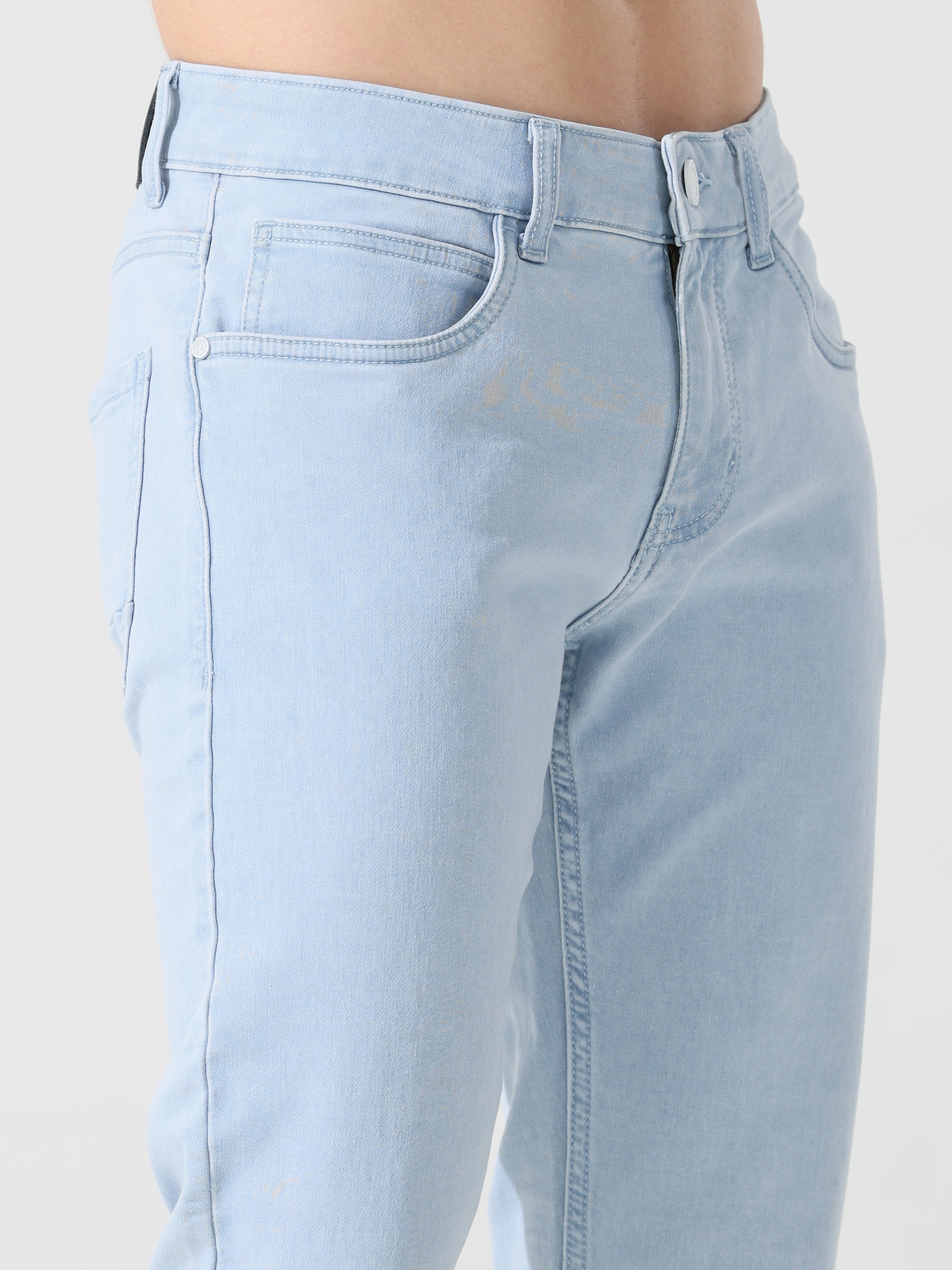 Address Ice blue denim Slim fit