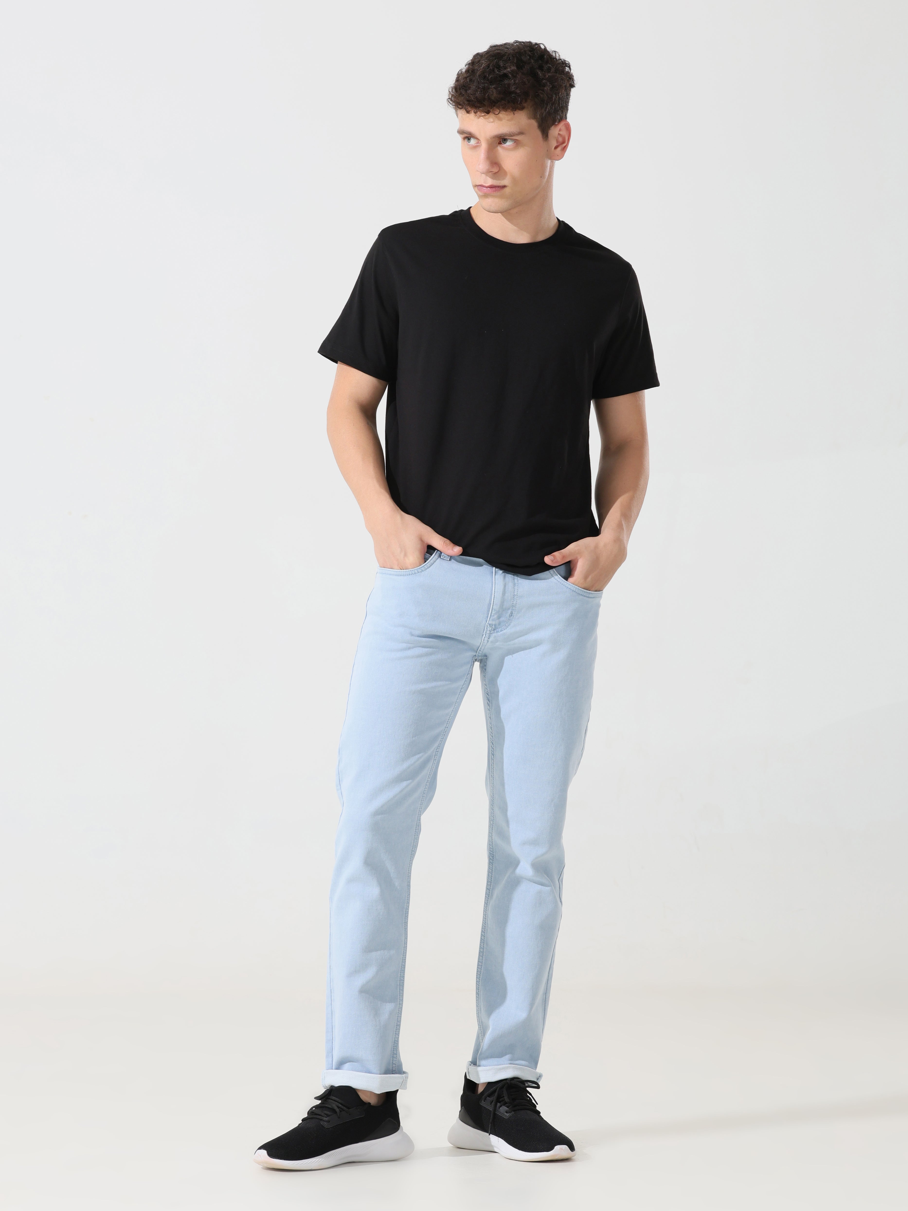 Address Ice blue denim Slim fit