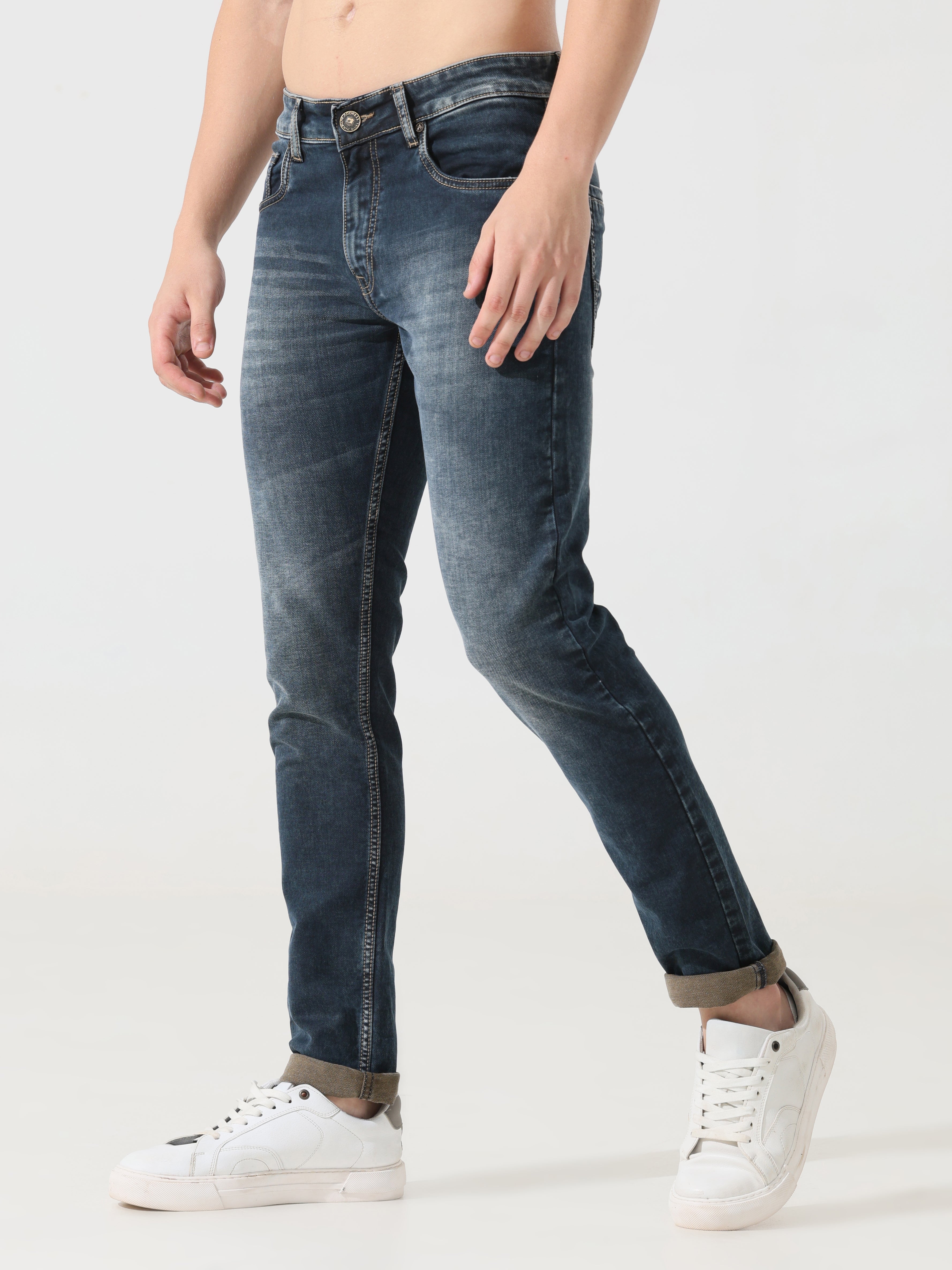 Dark blue Address denim Slim fit