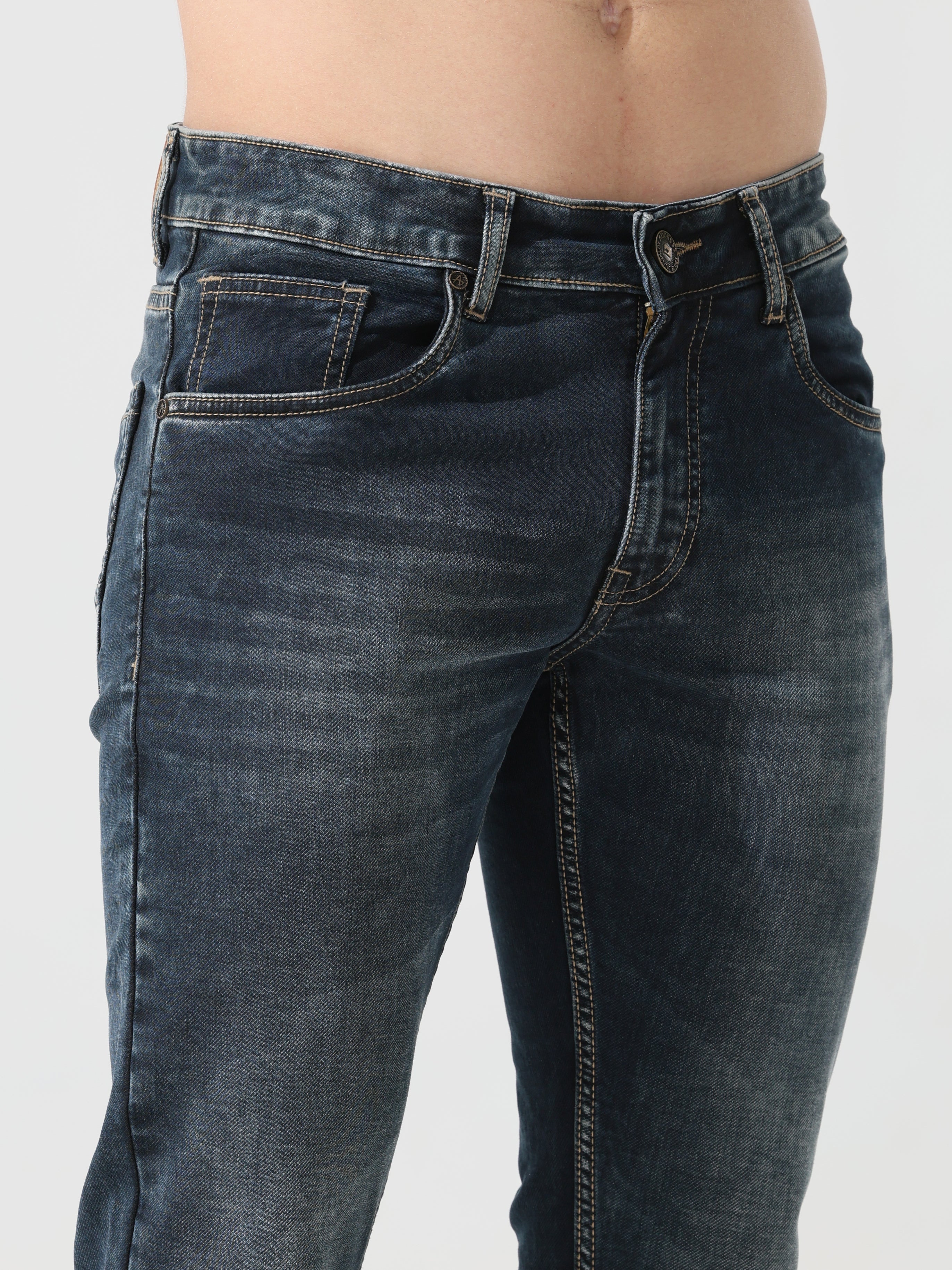 Dark blue Address denim Slim fit