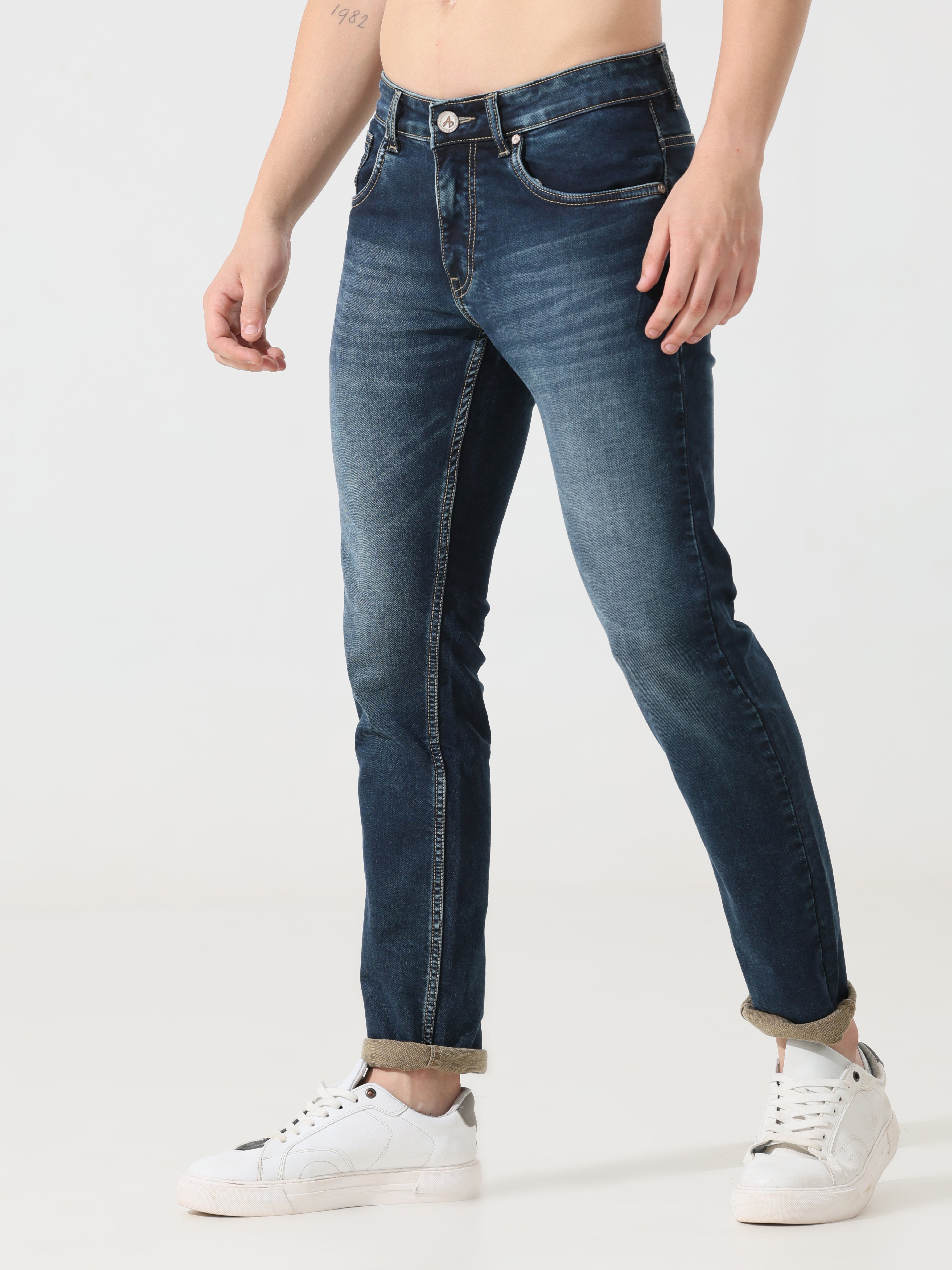 River blue Address denim Slim fit