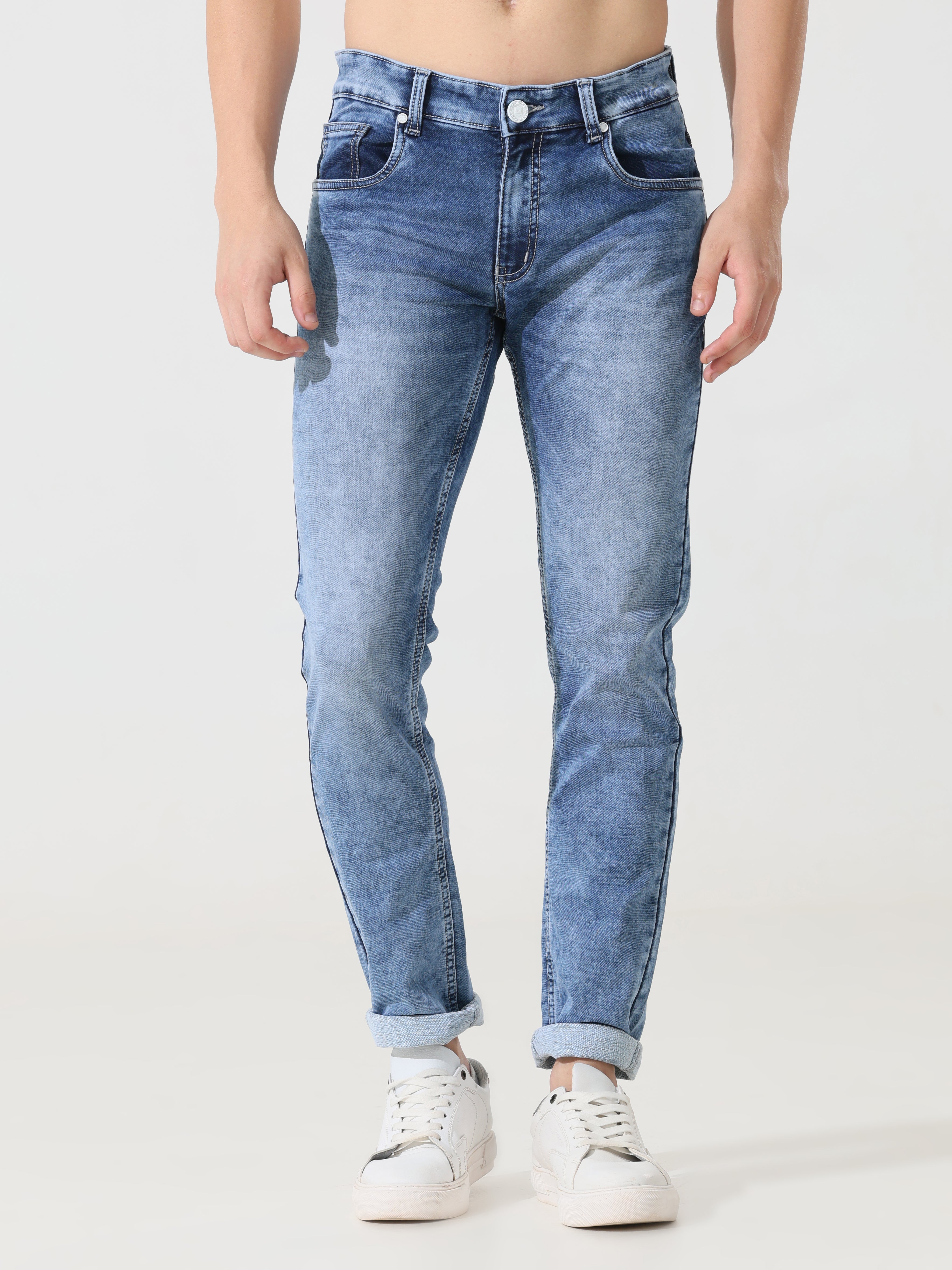 Light blue Address denim Slim fit