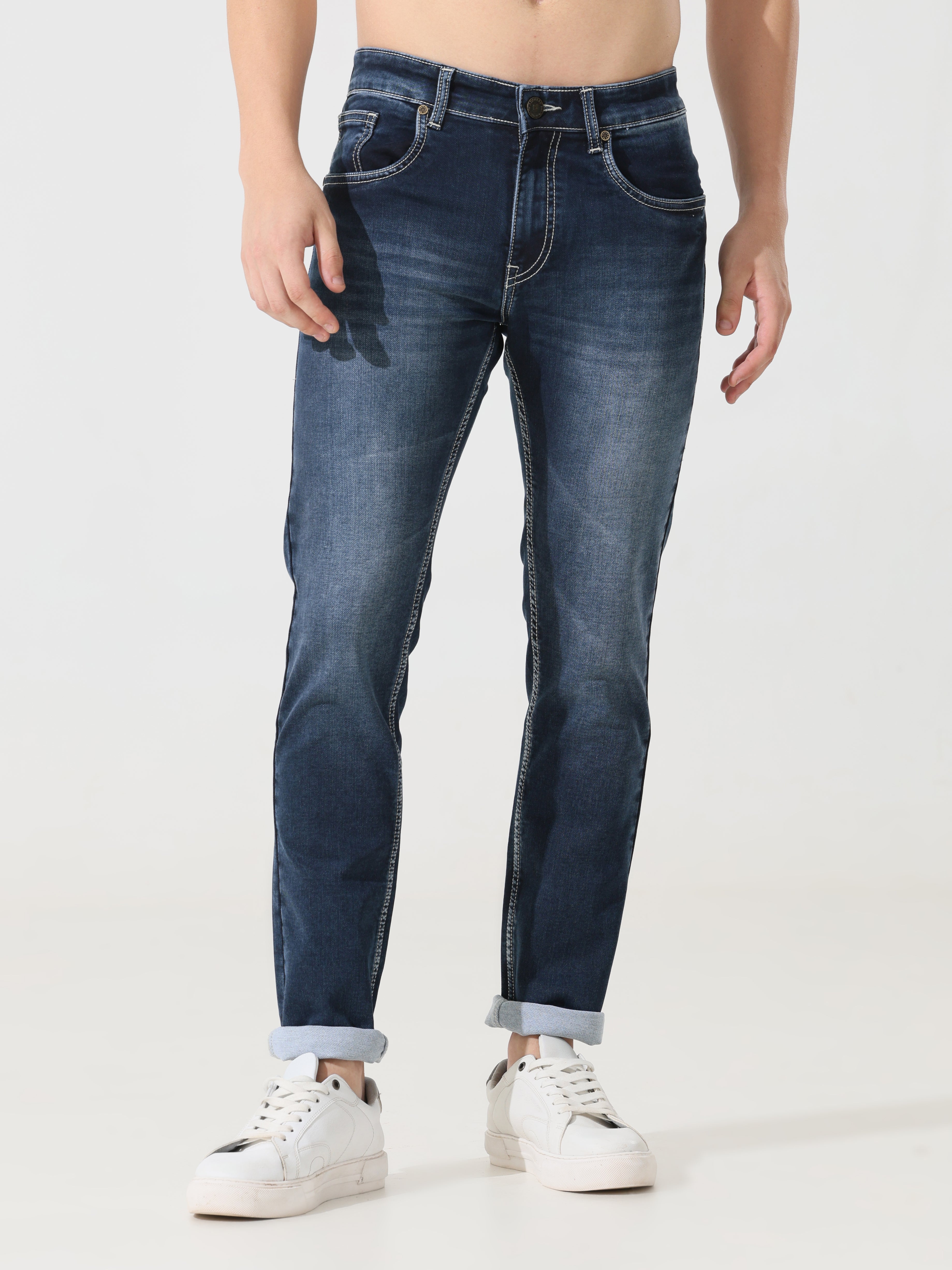 River blue Address denim Slim fit