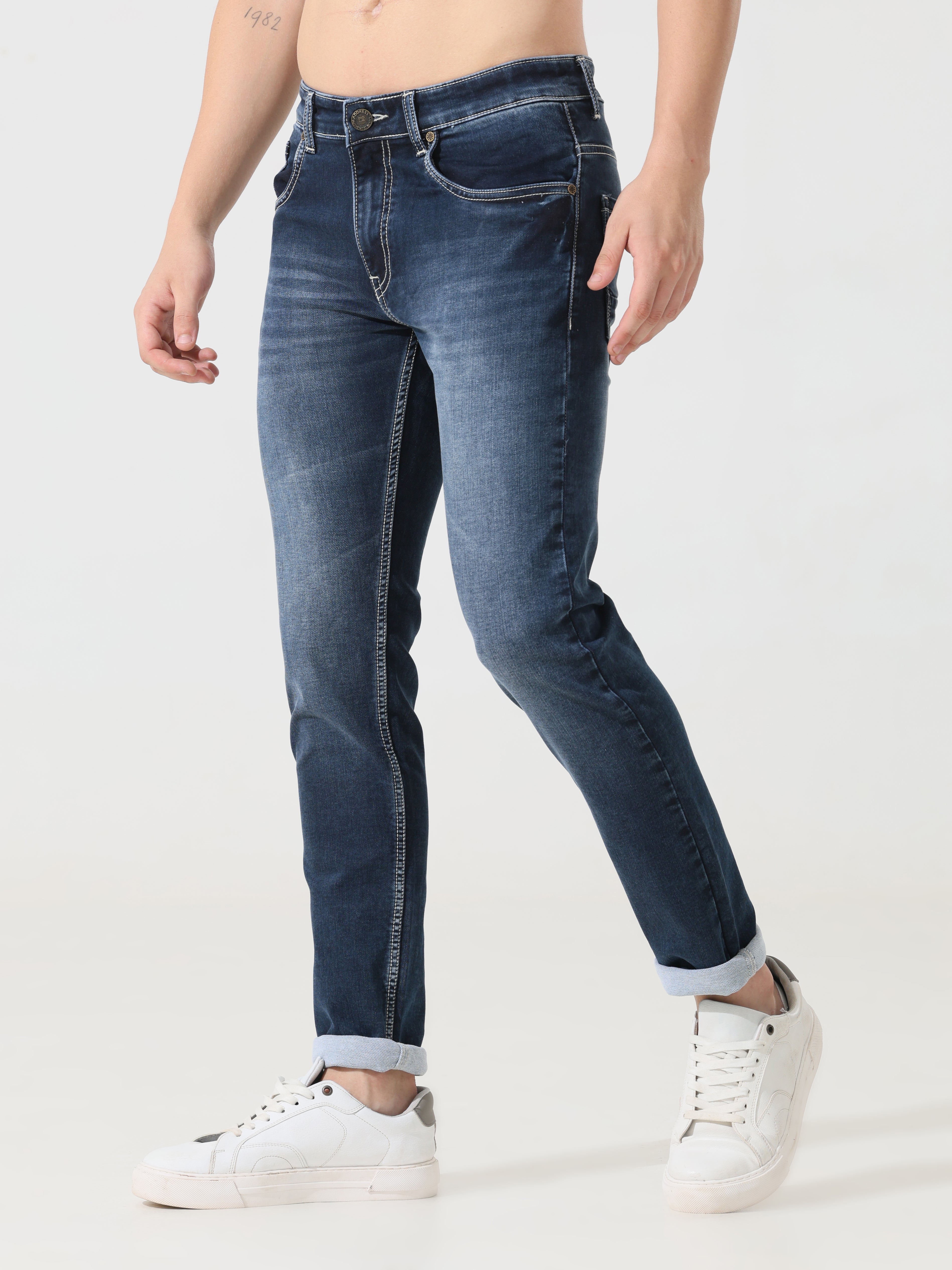 River blue Address denim Slim fit