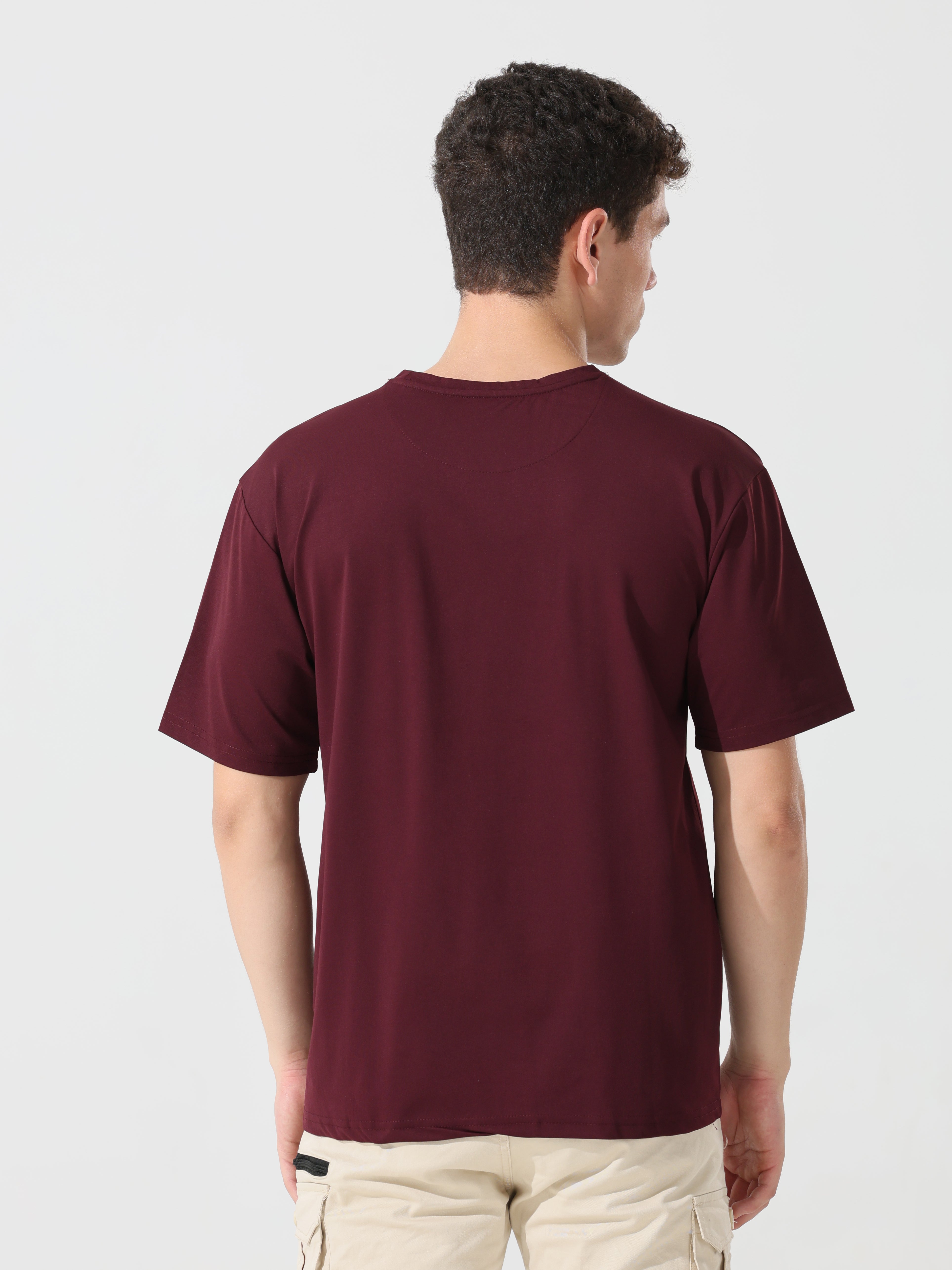 Lost reality Maroon half sleeve tee