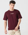 Lost reality Maroon half sleeve tee