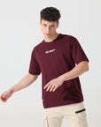 Lost reality Maroon half sleeve tee