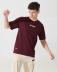 Lost reality Maroon half sleeve tee