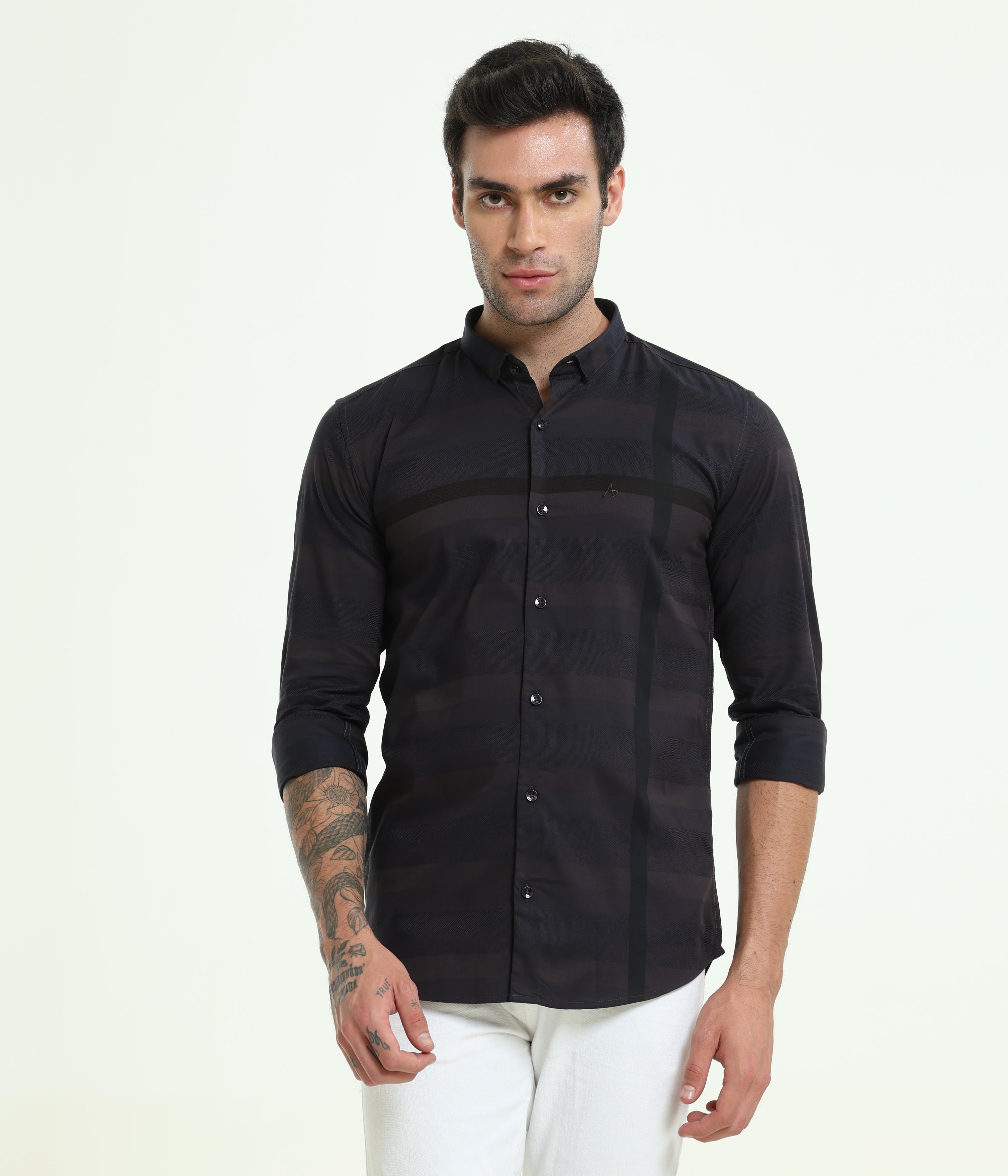 FULL SLEEVE DARK SMOKIE SHIRT