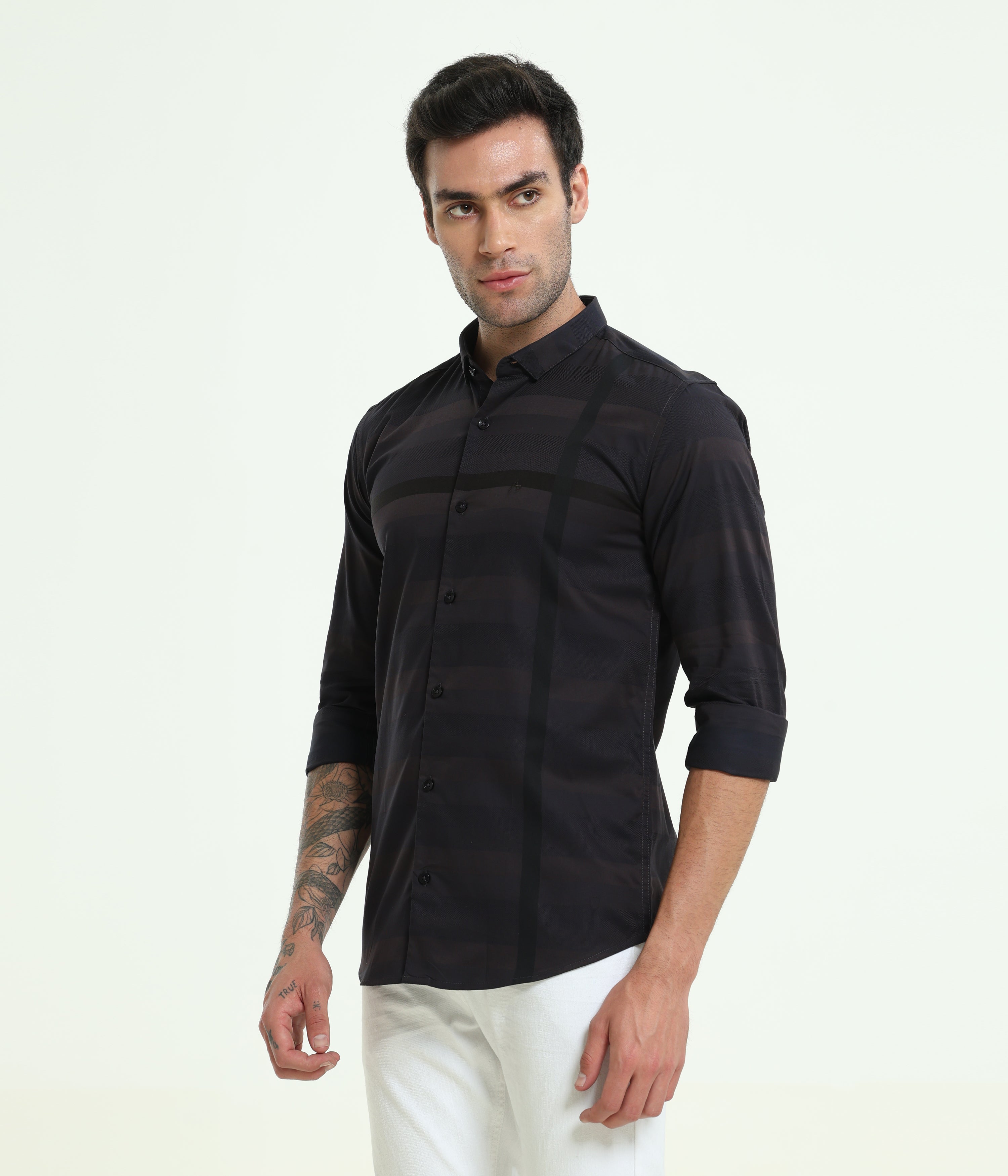 FULL SLEEVE DARK SMOKIE SHIRT