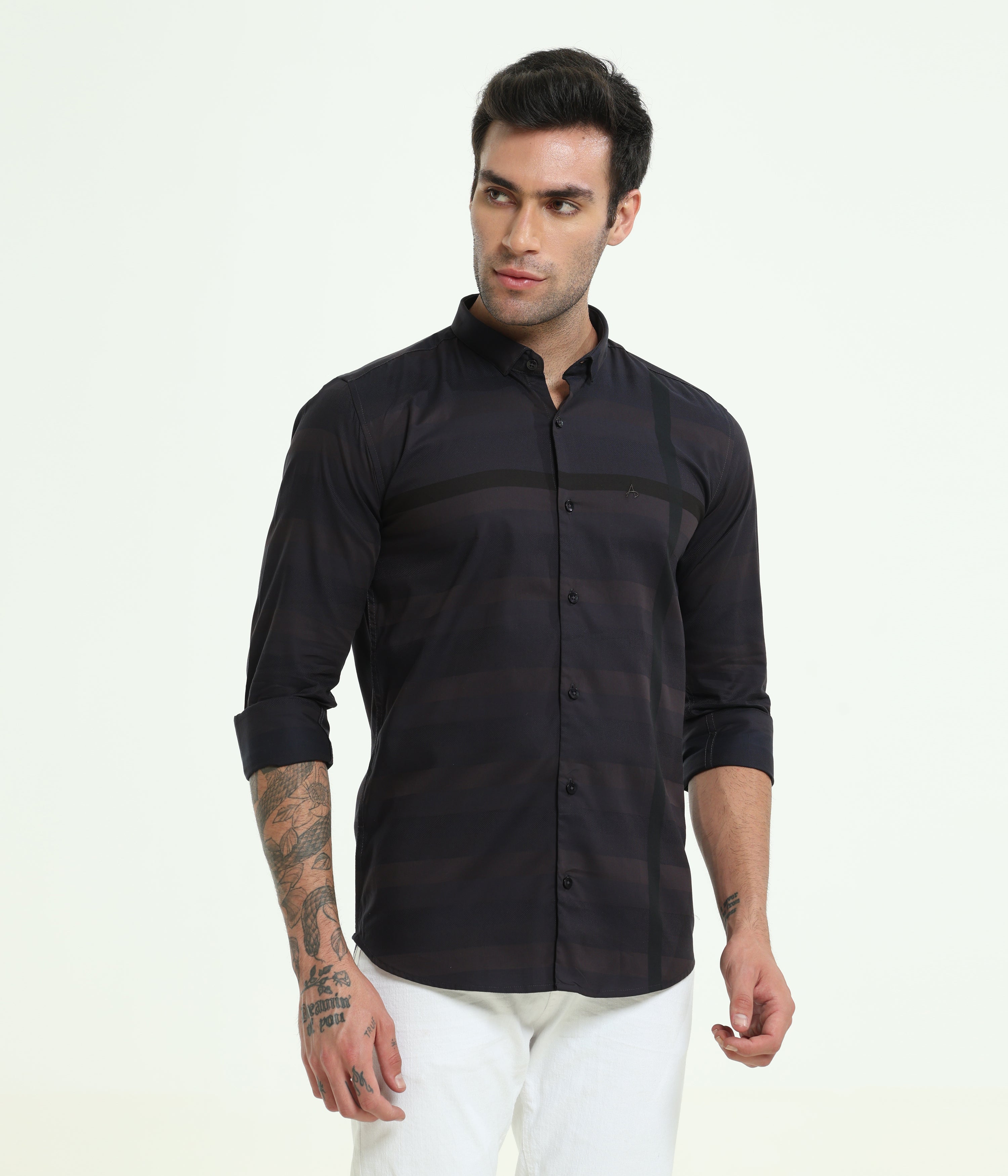 FULL SLEEVE DARK SMOKIE SHIRT