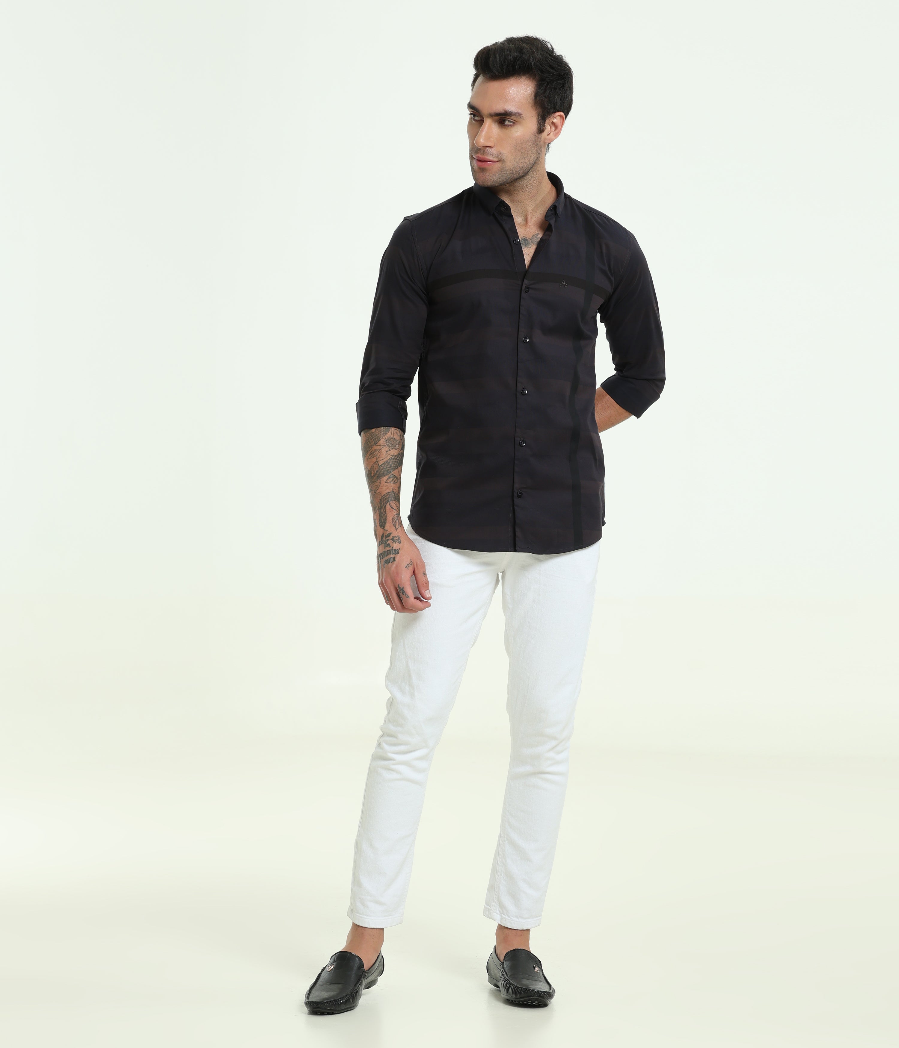 FULL SLEEVE DARK SMOKIE SHIRT