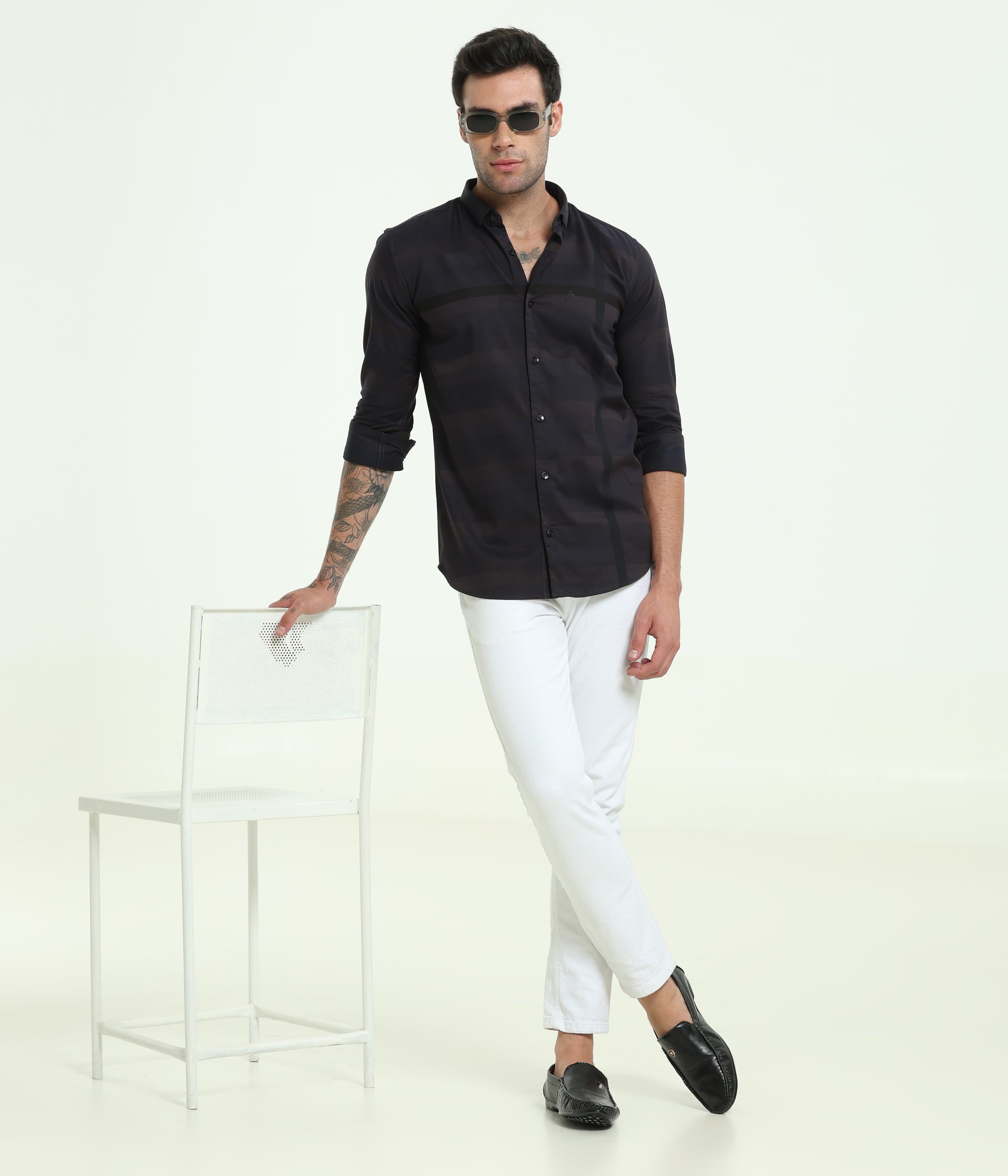 FULL SLEEVE DARK SMOKIE SHIRT