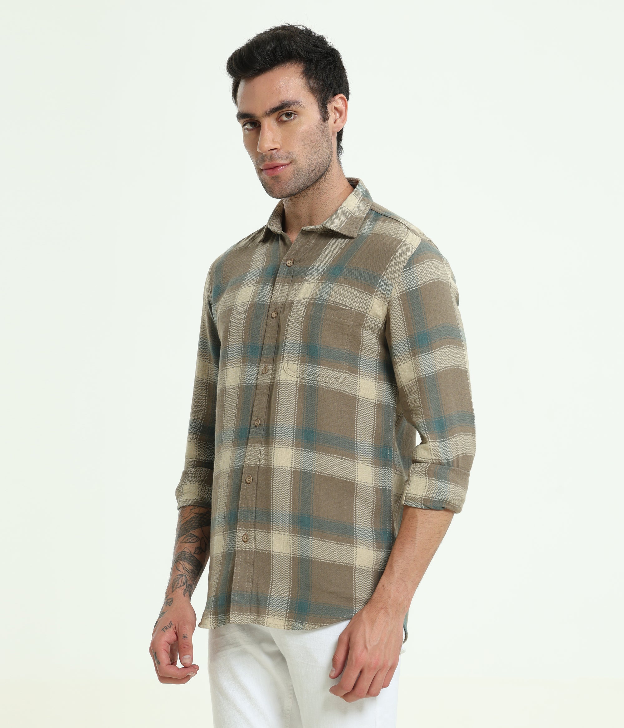 SAGE GREEN SLIM FIT SHIRT