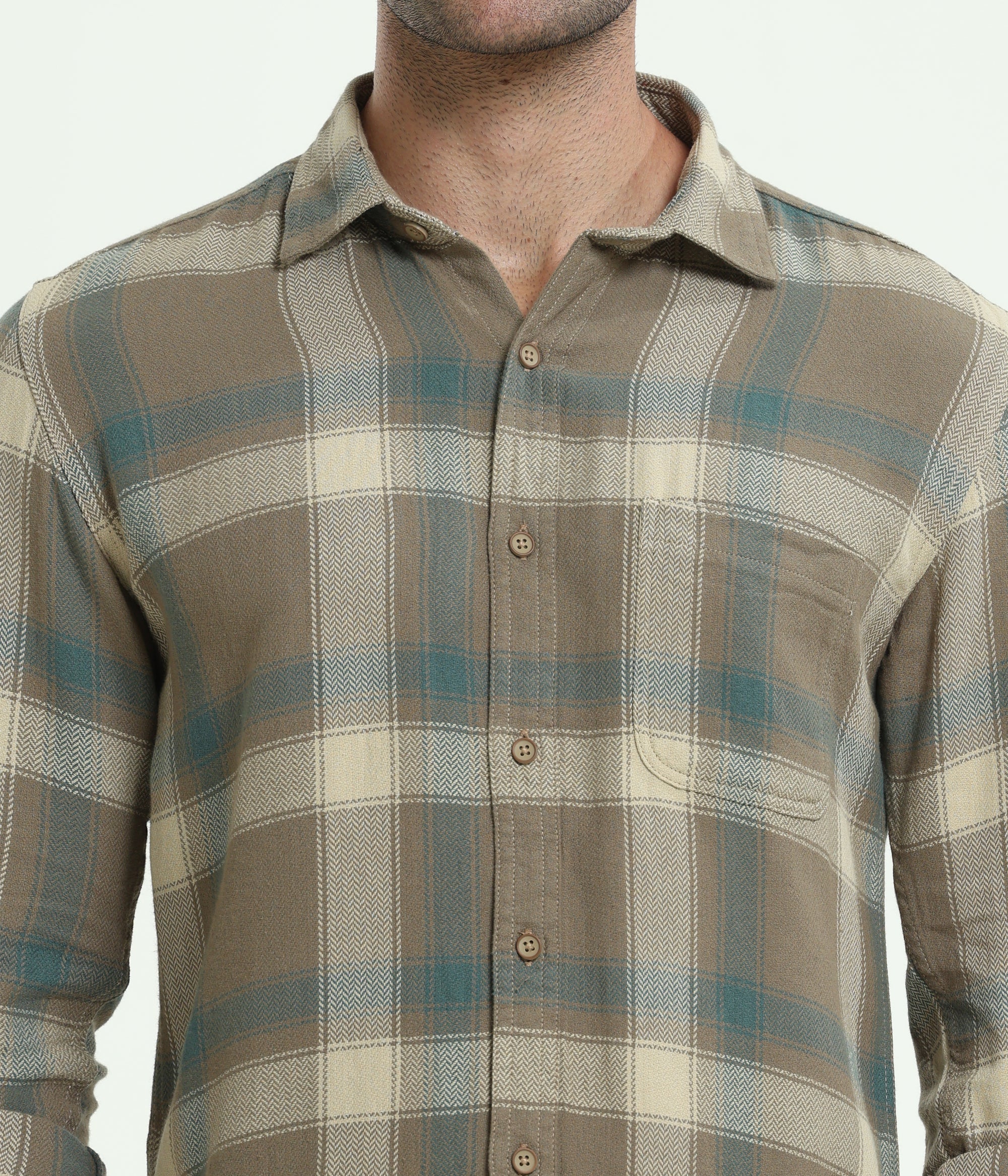 SAGE GREEN SLIM FIT SHIRT