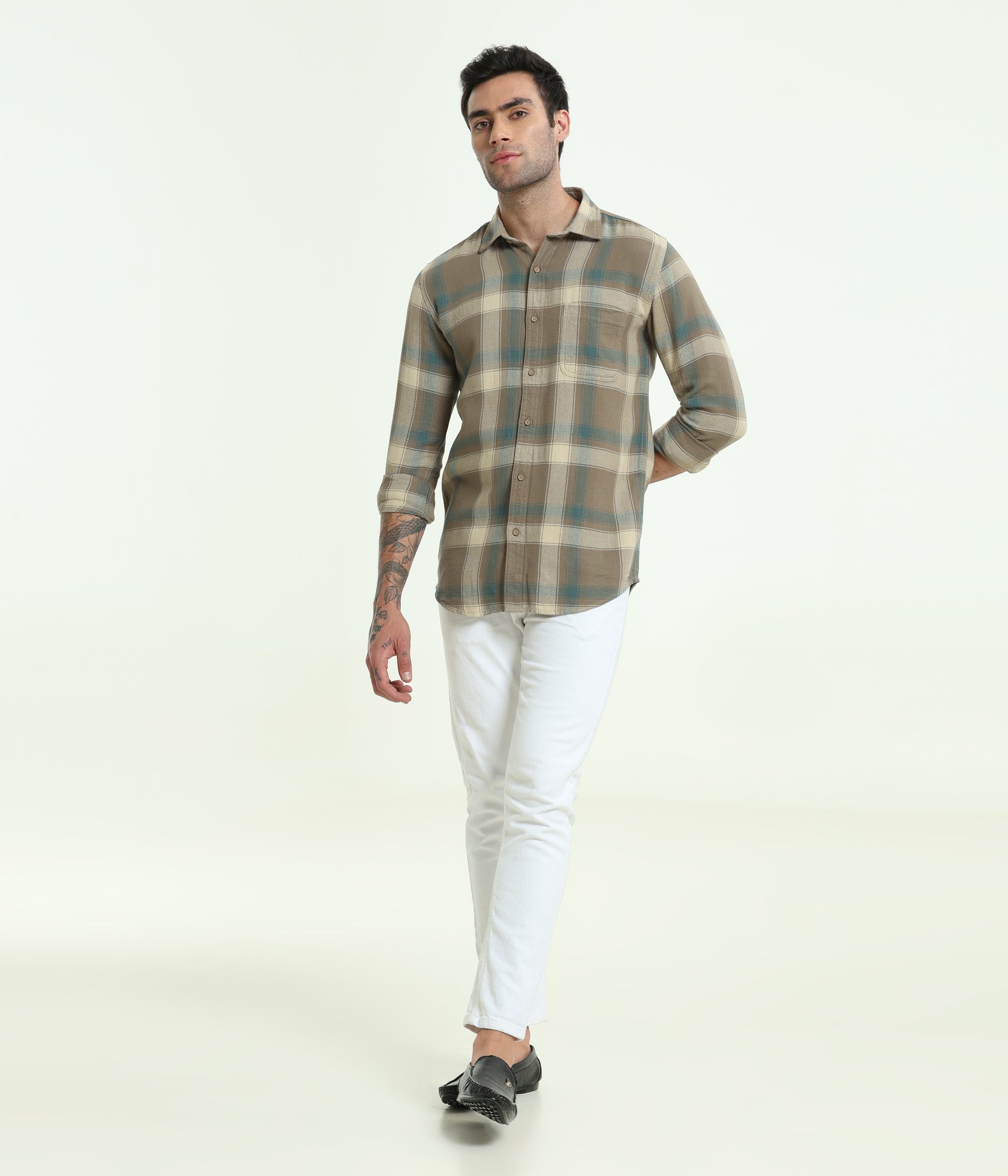 SAGE GREEN SLIM FIT SHIRT