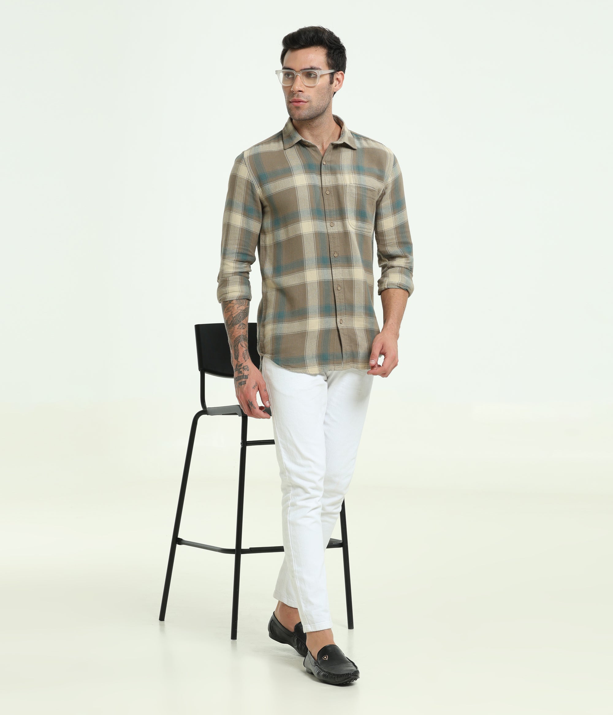 SAGE GREEN SLIM FIT SHIRT