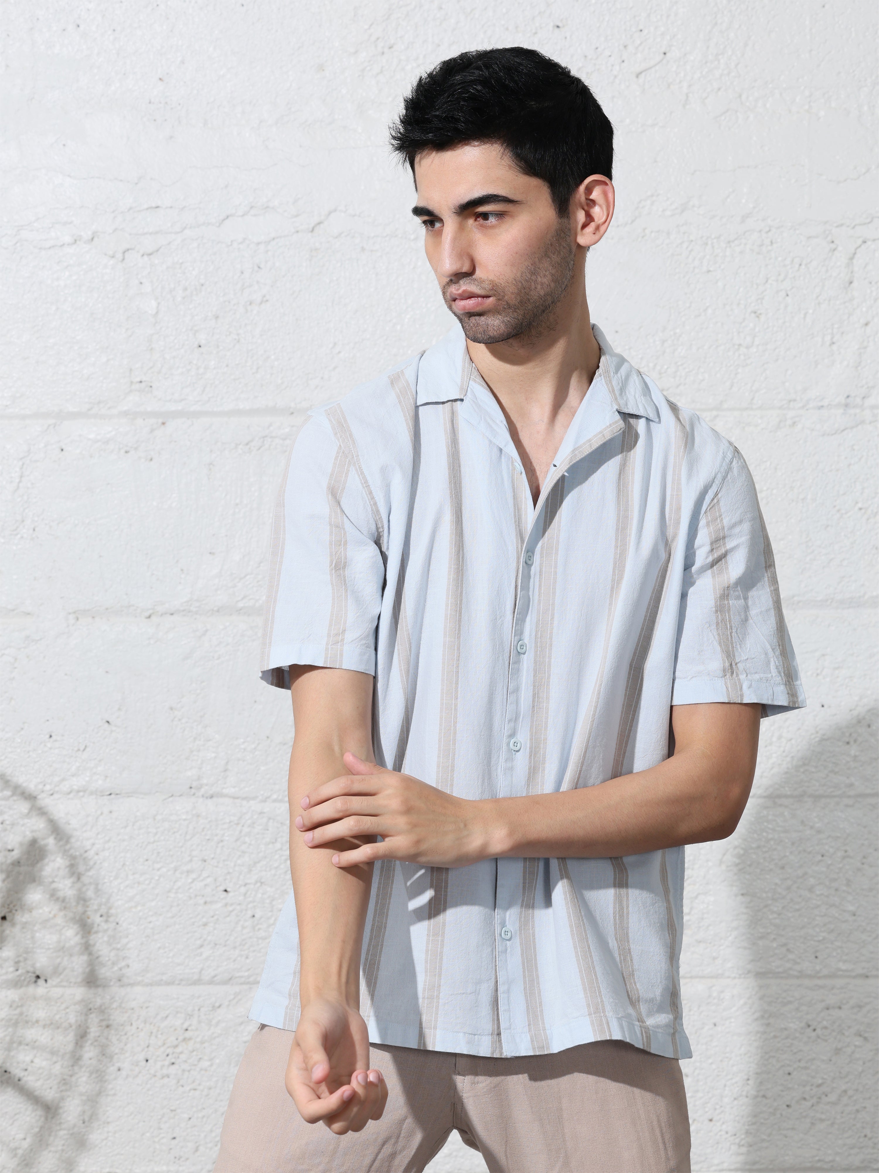LT Ice Blue Stripe shirts - Address pro