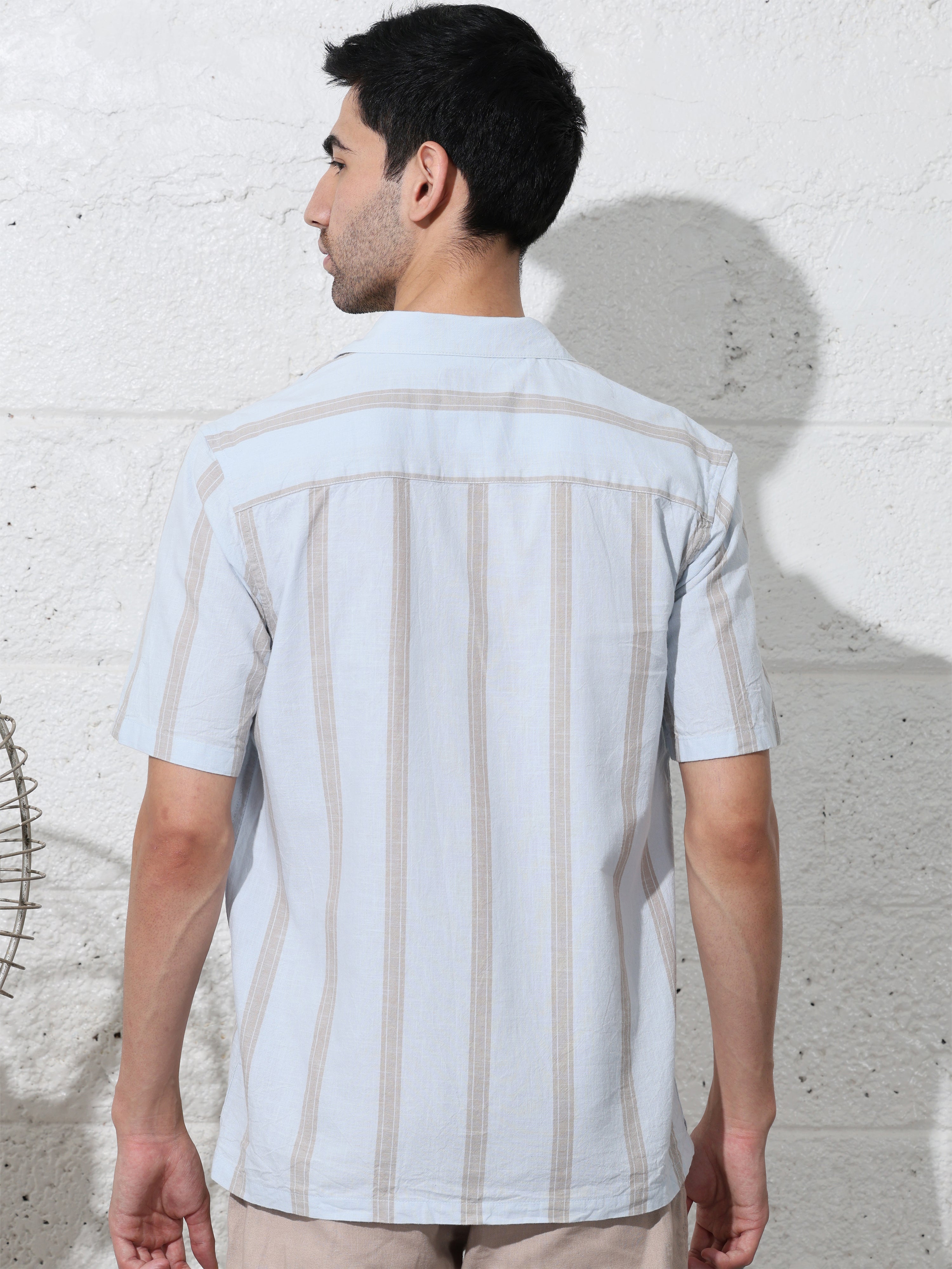 LT Ice Blue Stripe shirts - Address pro