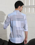 Mens LT grey Slim fit Shirts - Address