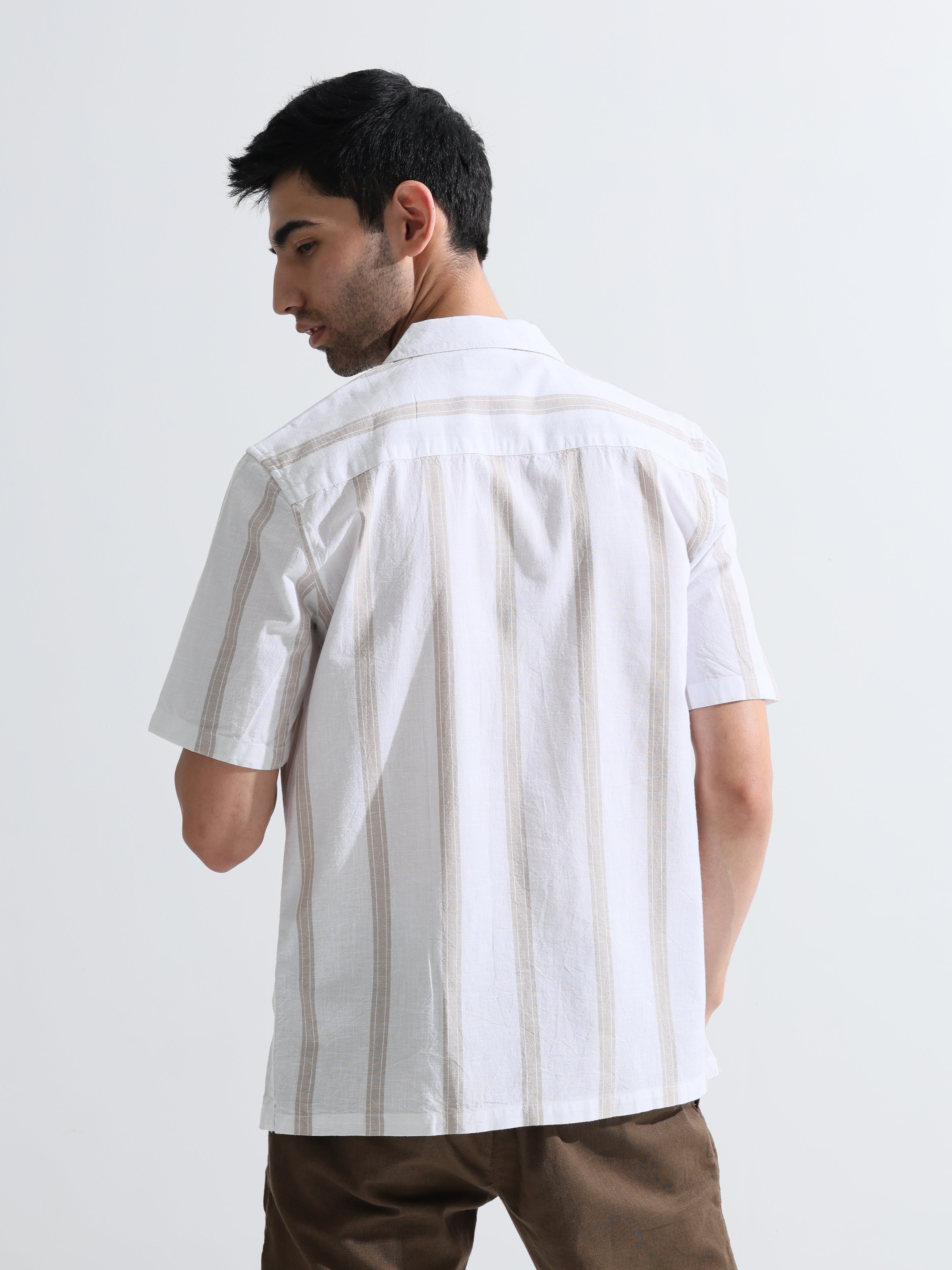 Pastel White Stripe shirts - Address pro