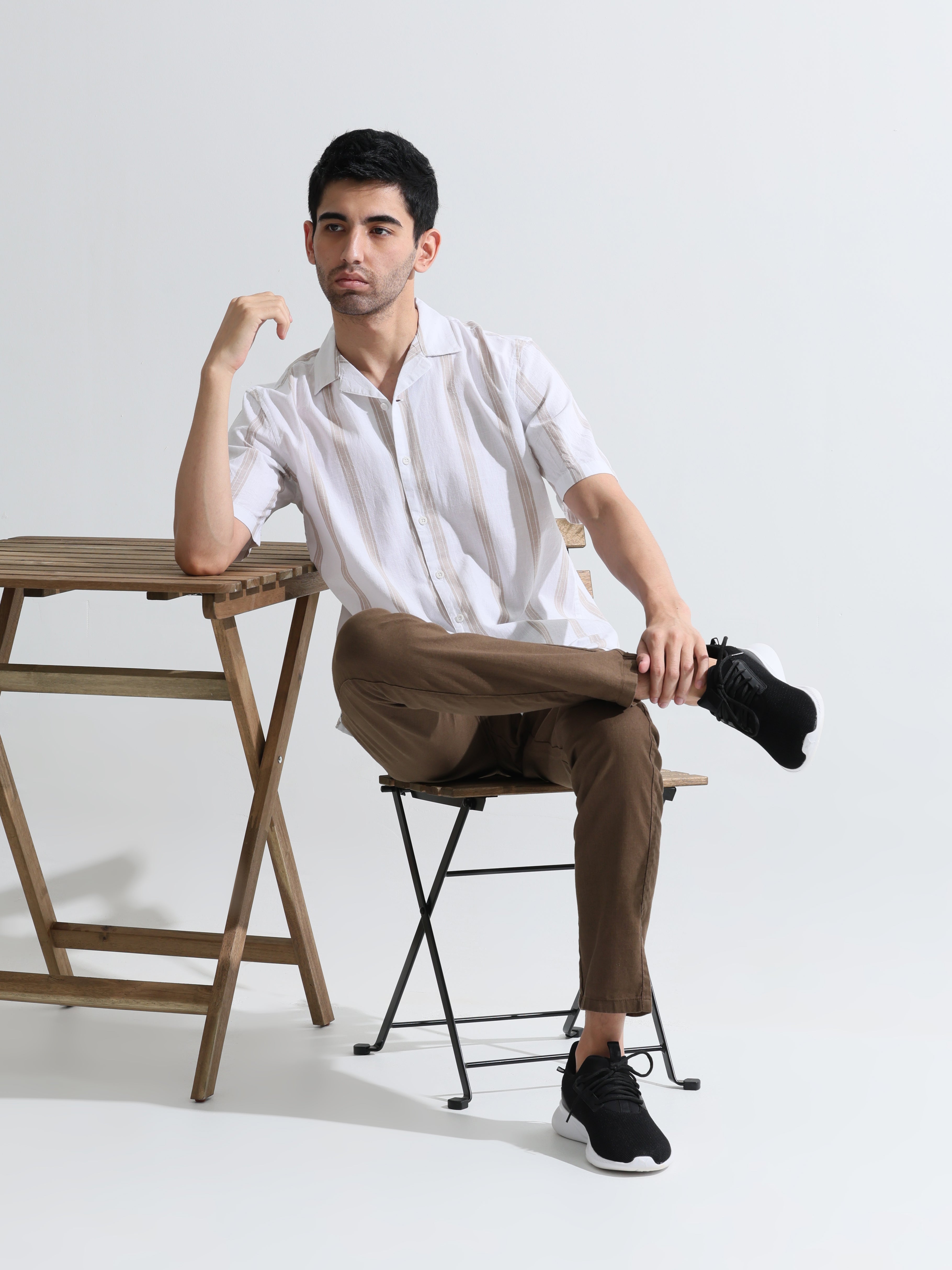 Pastel White Stripe shirts - Address pro