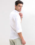 Alabaster Charm Slim-Fit Lycra Shirt