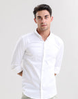 Alabaster Charm Slim-Fit Lycra Shirt