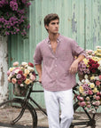 Red Check Relaxed Fit Full Sleeve Shirt