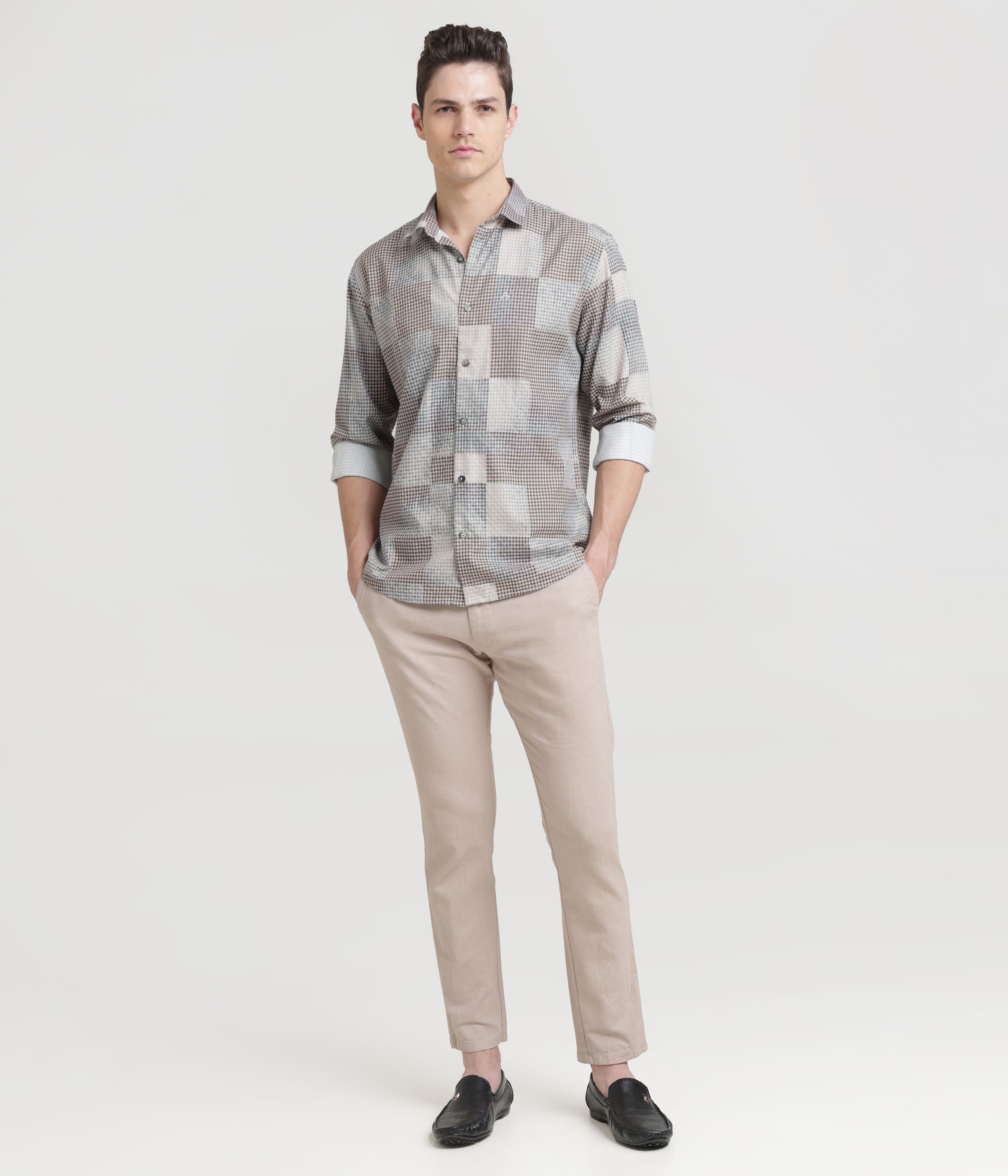 Misty Rose Classic Fit Full Sleeve Shirt