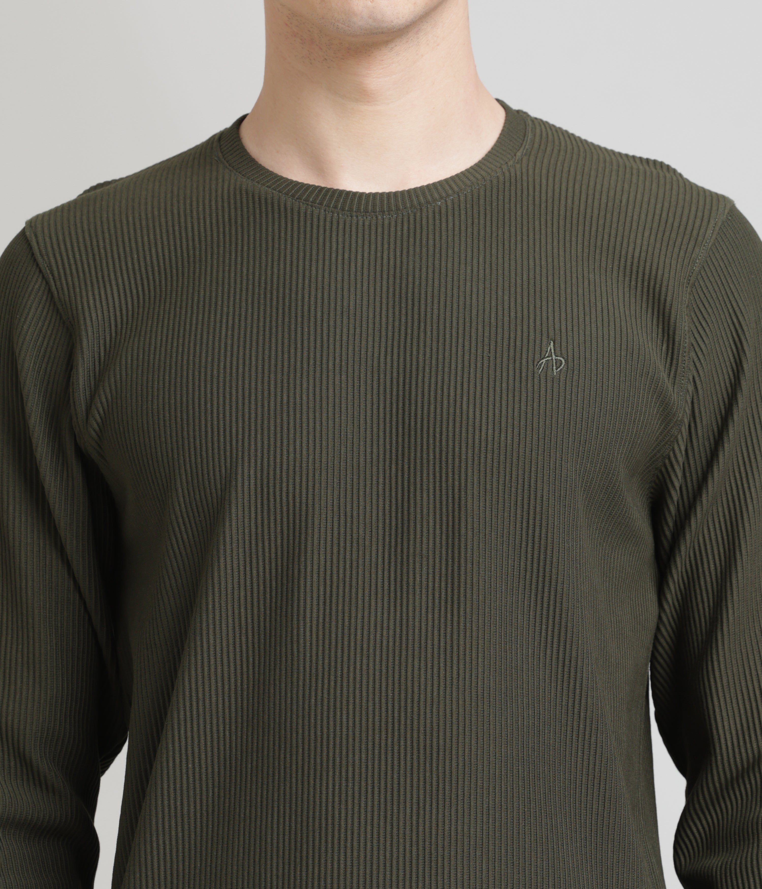 Green Regular Fit Sweatshirt: Casual Comfort for Chilly Days