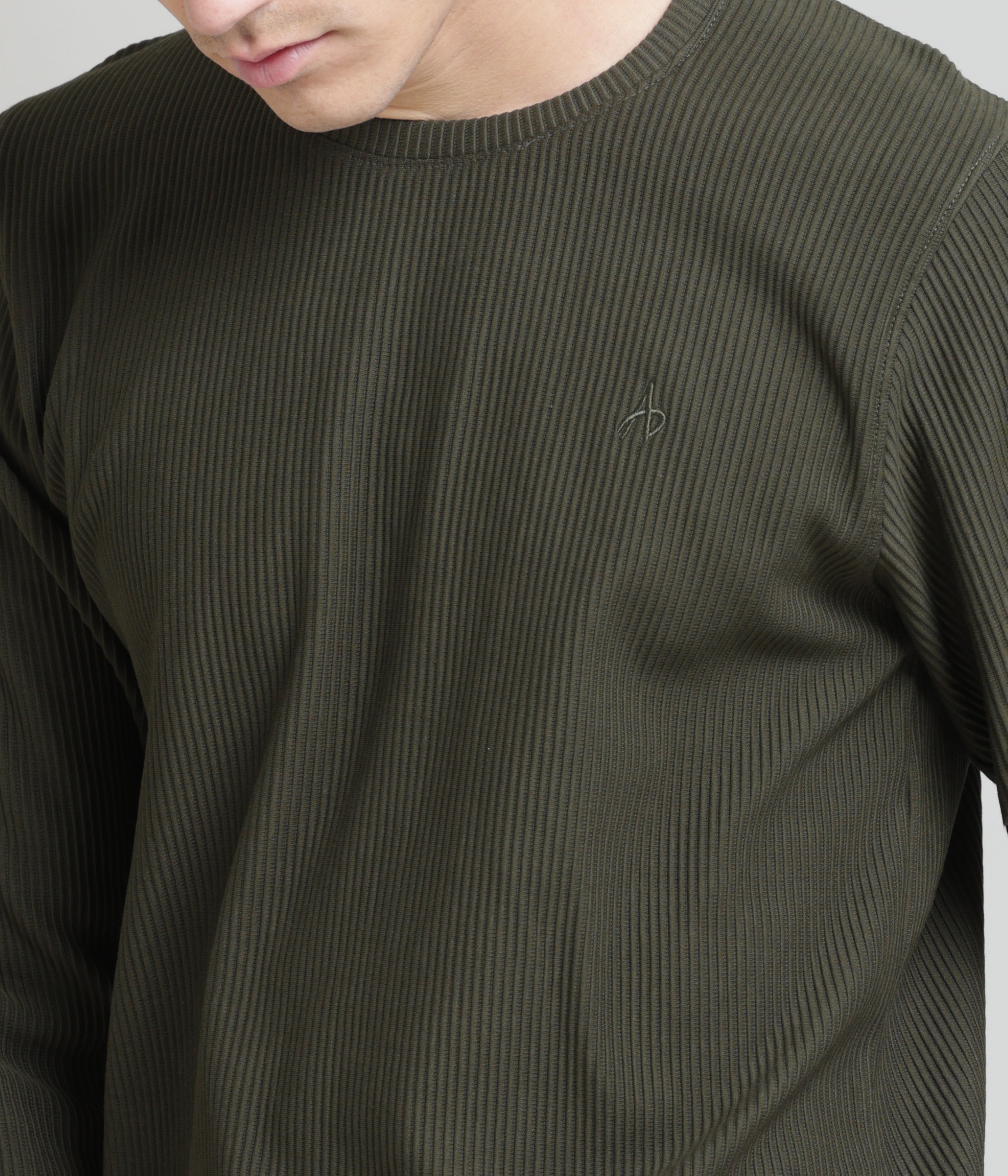 Green Regular Fit Sweatshirt: Casual Comfort for Chilly Days