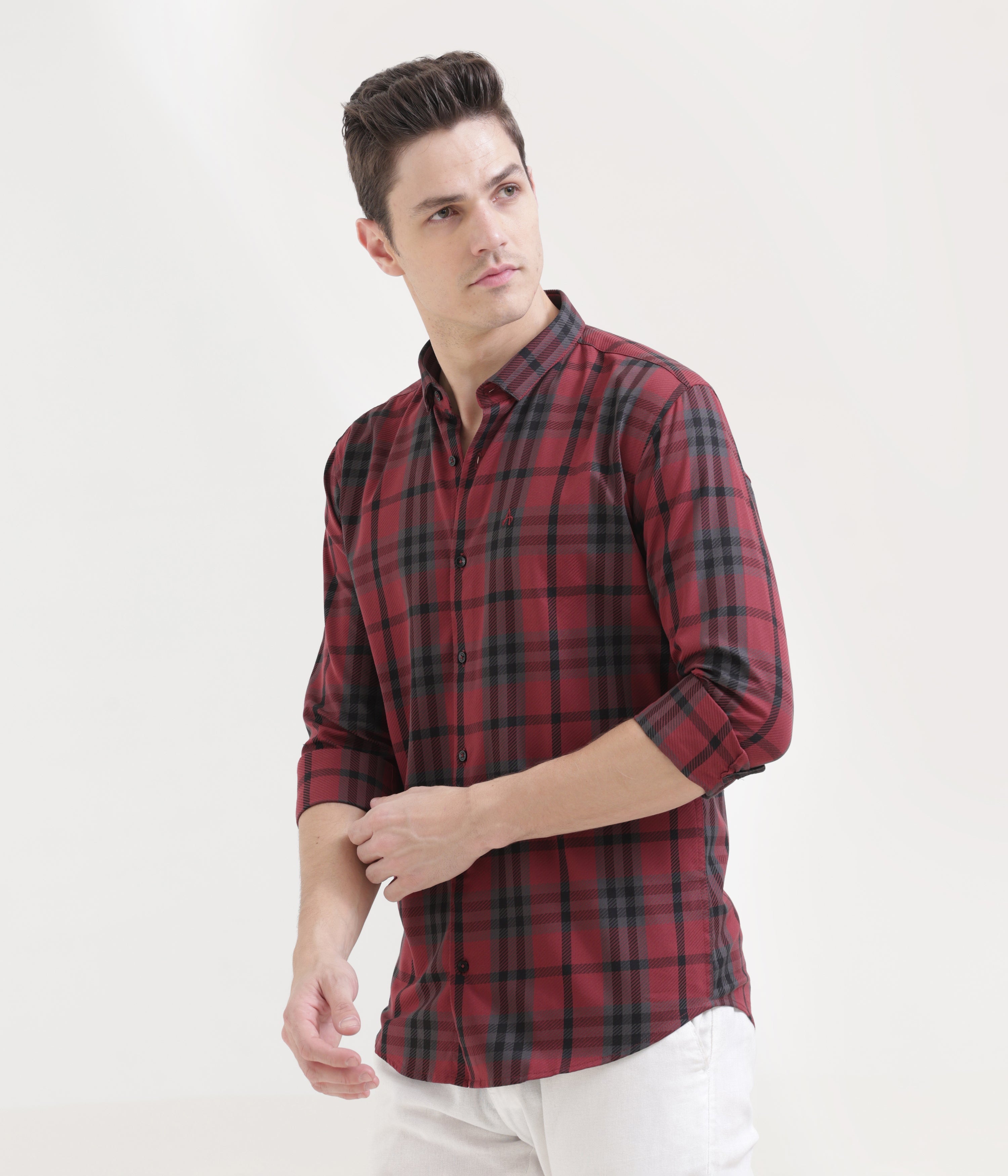 Burgundy Slim Fit Shirt: Versatile Elegance