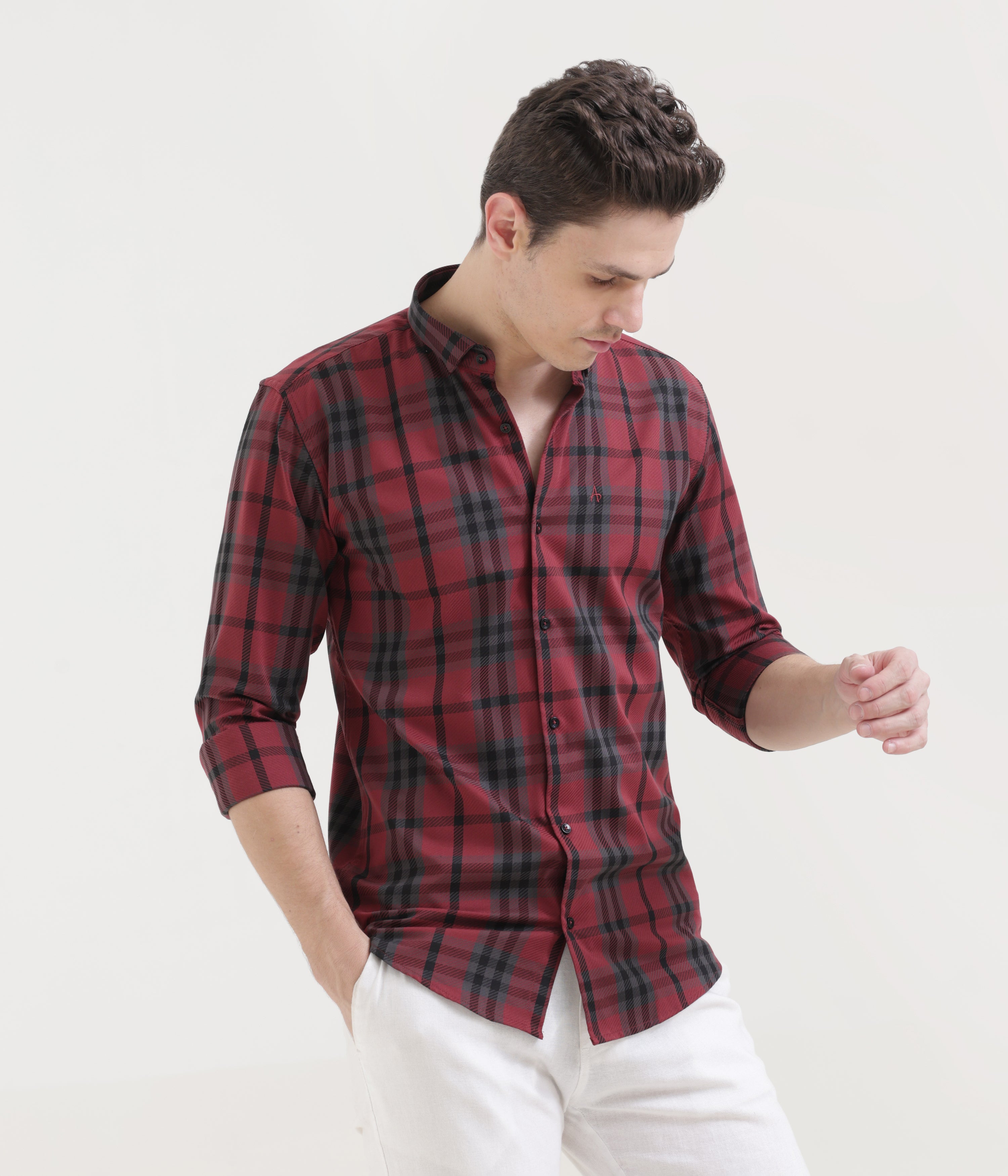 Burgundy Slim Fit Shirt: Versatile Elegance