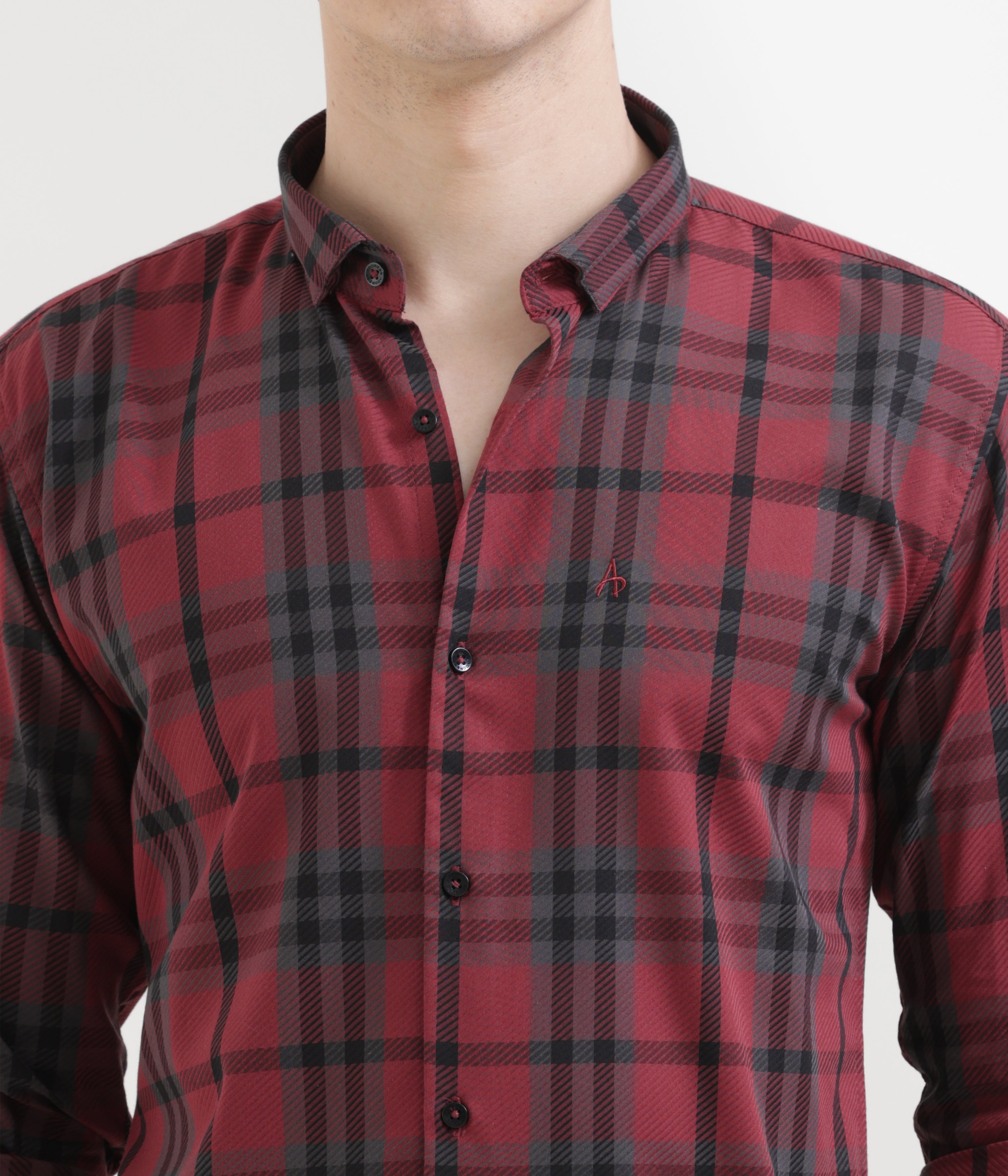 Burgundy Slim Fit Shirt: Versatile Elegance