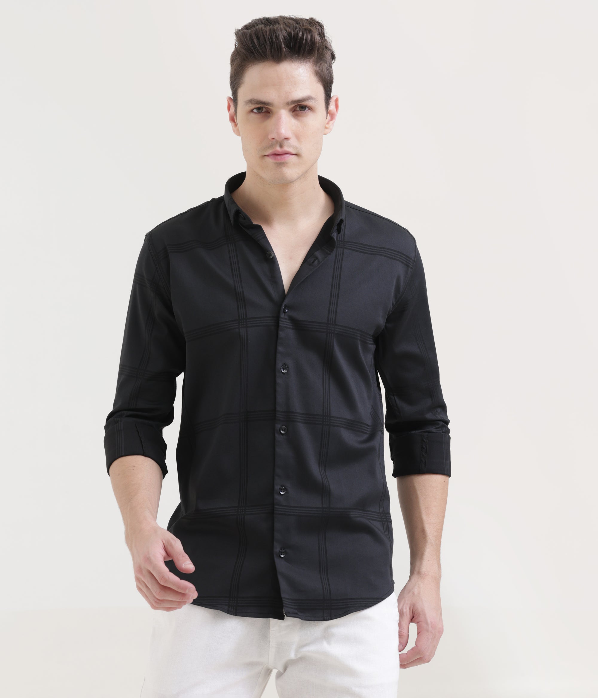 Charcoal Slim Fit Shirt: Versatile Elegance