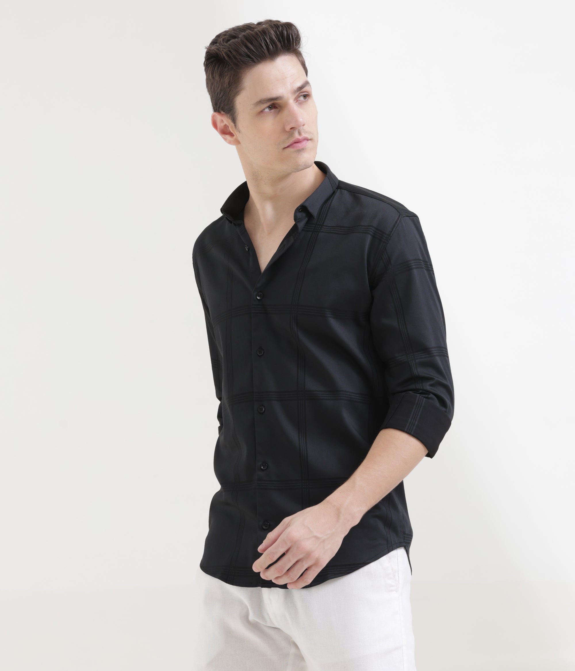 Charcoal Slim Fit Shirt: Versatile Elegance